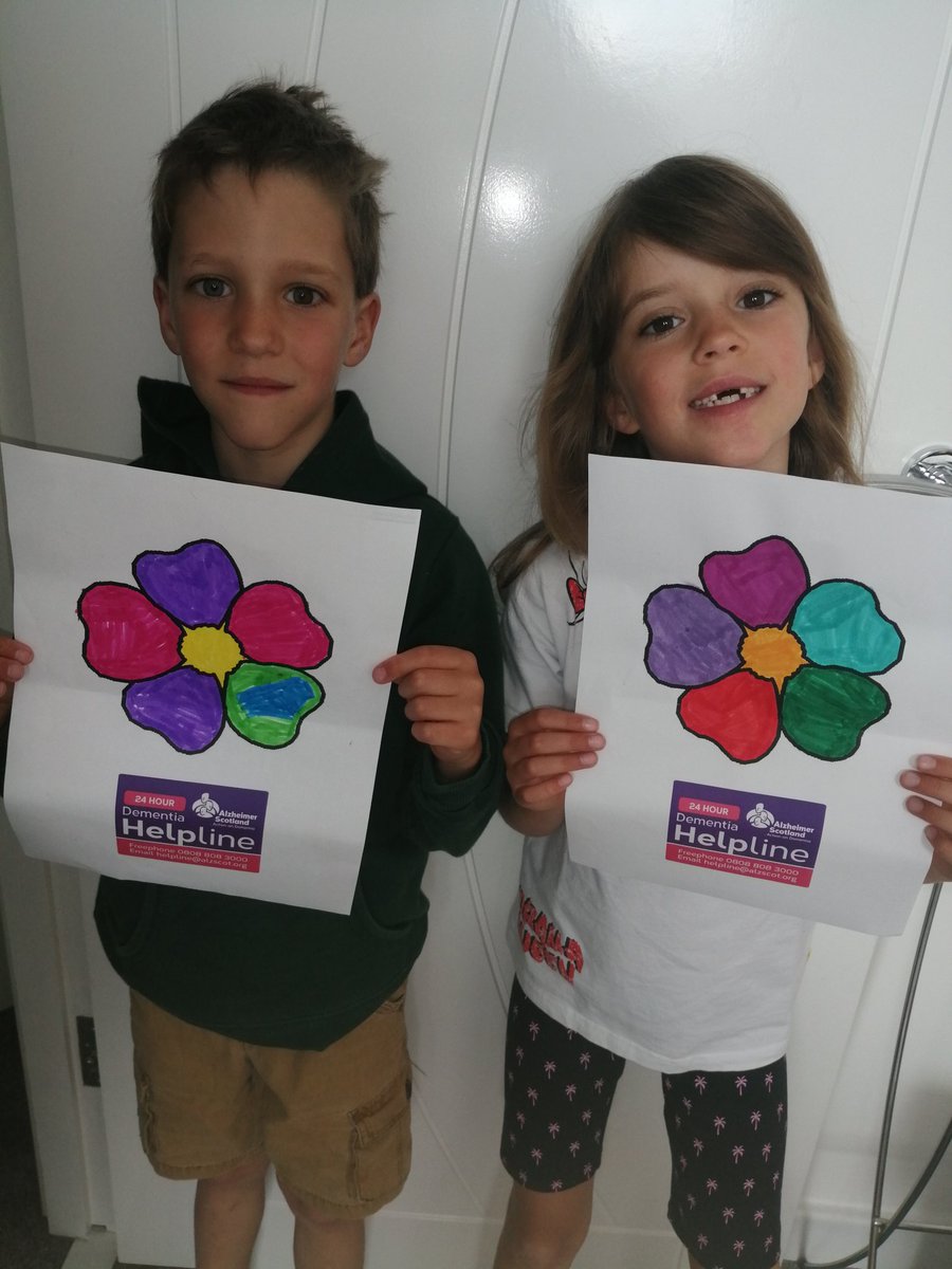 Supporting <a href="/alzscot/">Alzheimer Scotland</a> and #DementiaAwarenessWeek2020 whilst colouring our #Forgetmenot