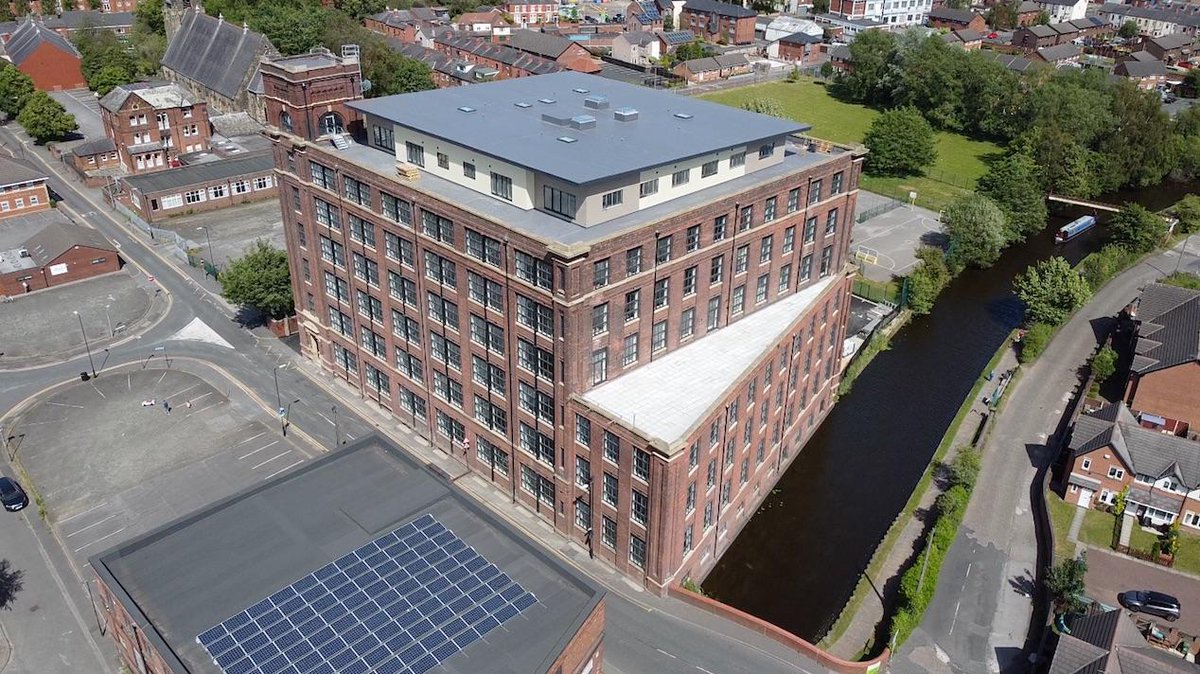 Before and After shots. 5 years apart and lots of man hours and money spent but the end result is stunning. Loom Wharf, Leigh #Grade2 #Millconversion to 99 apartments is practically complete and residents are moving in.  Very proud to have been involved from start to finish