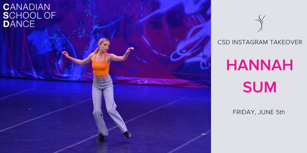 CSDdance's tweet photo. Last week we kicked-off a new series on our Instagram, where each week a member of our Spirit Squad will be taking over our IG Story. This Friday Hannah Sum will be taking over, so mark your calendars! #InstaTakeover #CSDdance #SpiritSquad https://t.co/TLdwjrGUD8