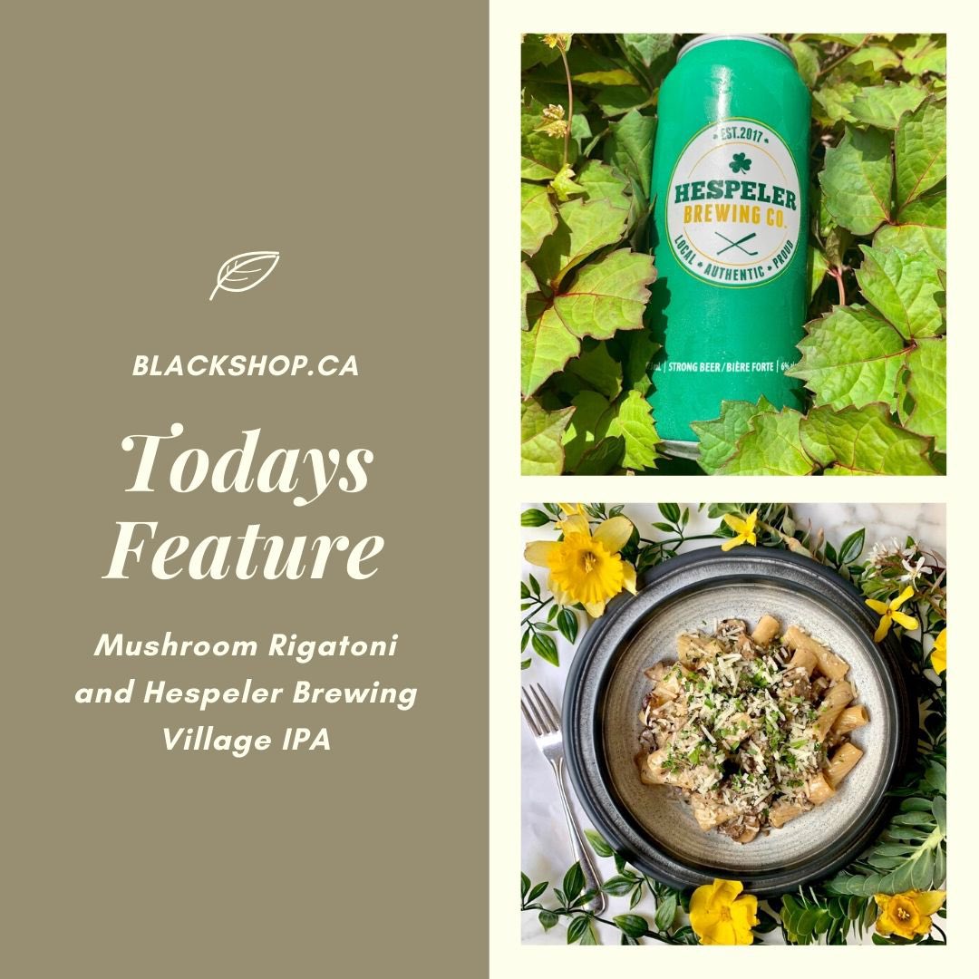 Today contactless curbside pickup feature is our mushroom rigatoni a great paring with the Hespeler Brewing Village IPA. Check out our whole curbside menu including our beer and wine list. #hespelerbrewing  #mushroomrigatoni #supportsmallbusiness #supportlocal #curbside #pickup