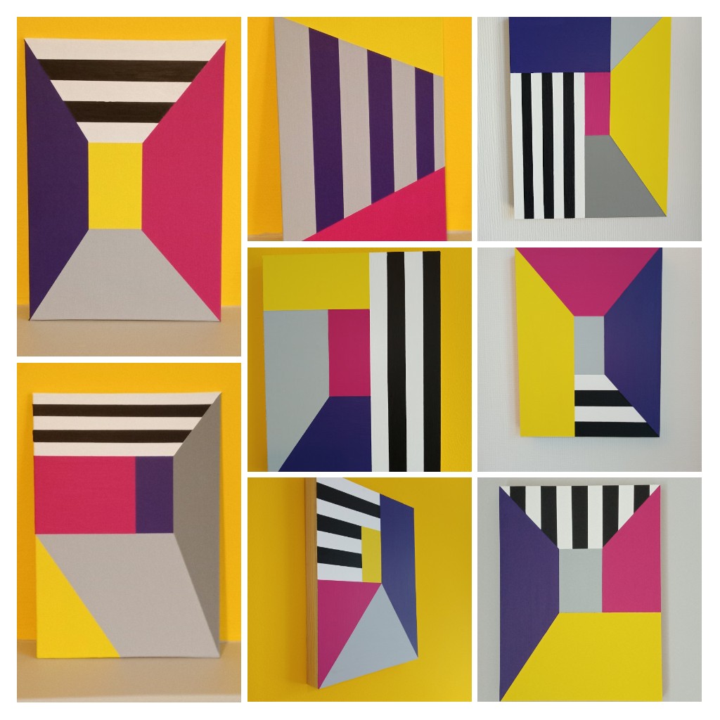 My recent small paintings of interior spaces that have sold through the #artistsupportpledge initiative on Instagram <a href="/_MarthaMay/">Martha May Ronson</a> #painting #architecture #artist #supportartists