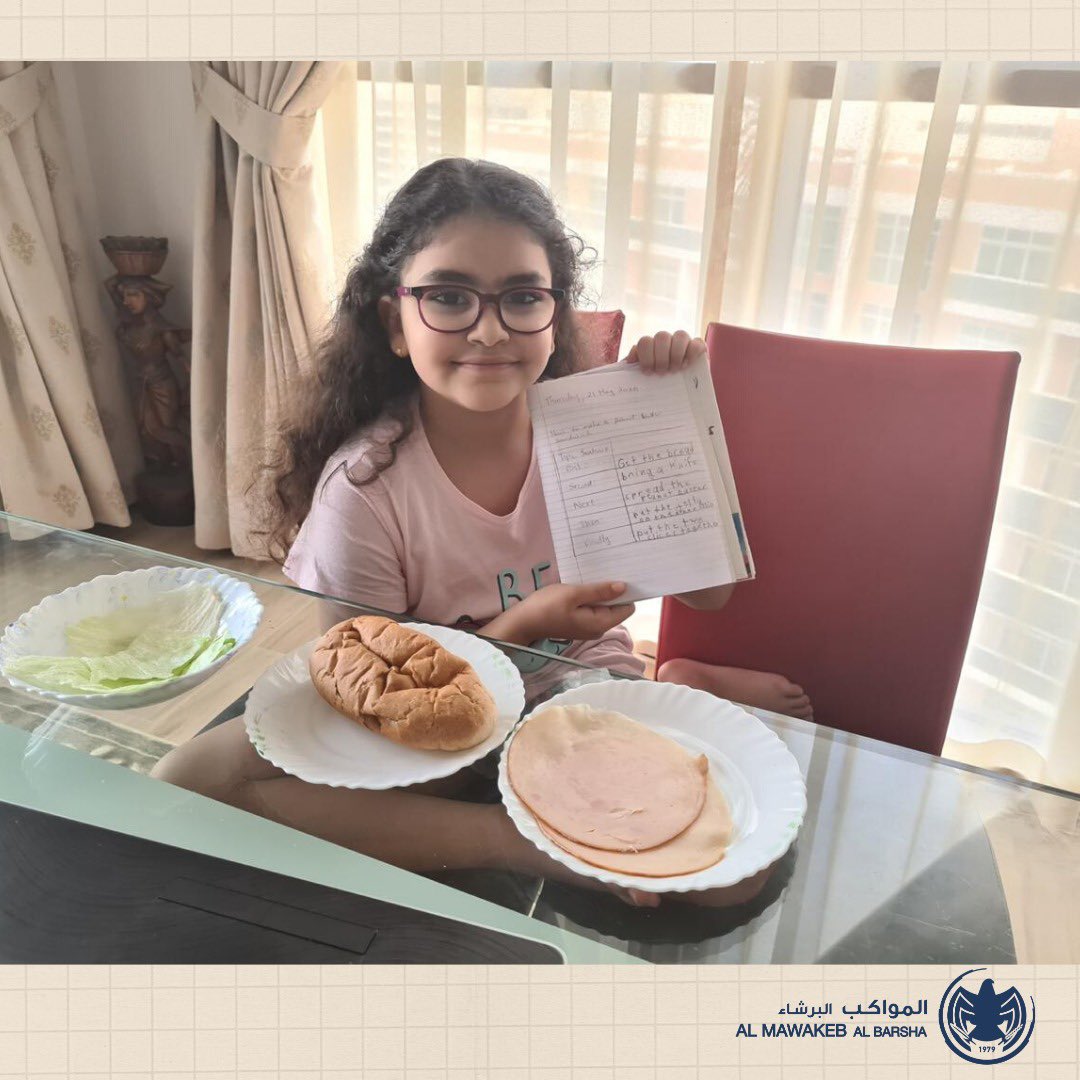 Mawakeb_Barsha's tweet image. Our G3 used their skills in making a sandwich to learn how to write an &quot;explanation text&quot;. They talked through the different steps, paid attention to the sequential language &amp;amp; what better way to finish the lesson than to devour the yummy sandwiches for breakfast! #writinglesson