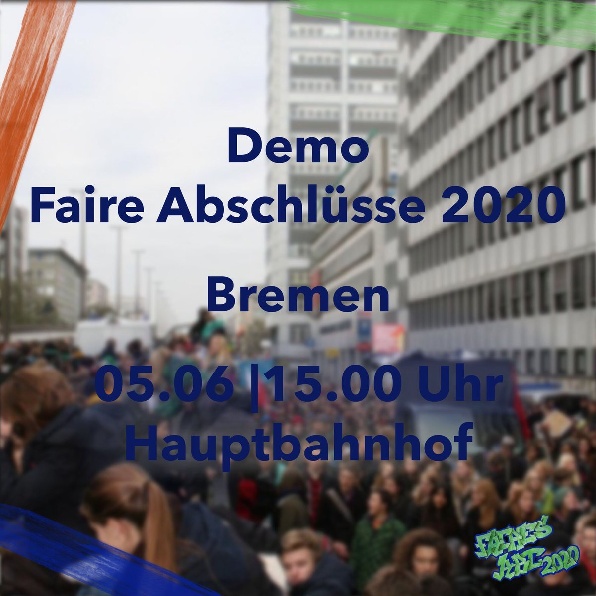 Kommt alle zur Demo morgen in Bremen um 15 Uhr! #Nachteilsausgleich2020