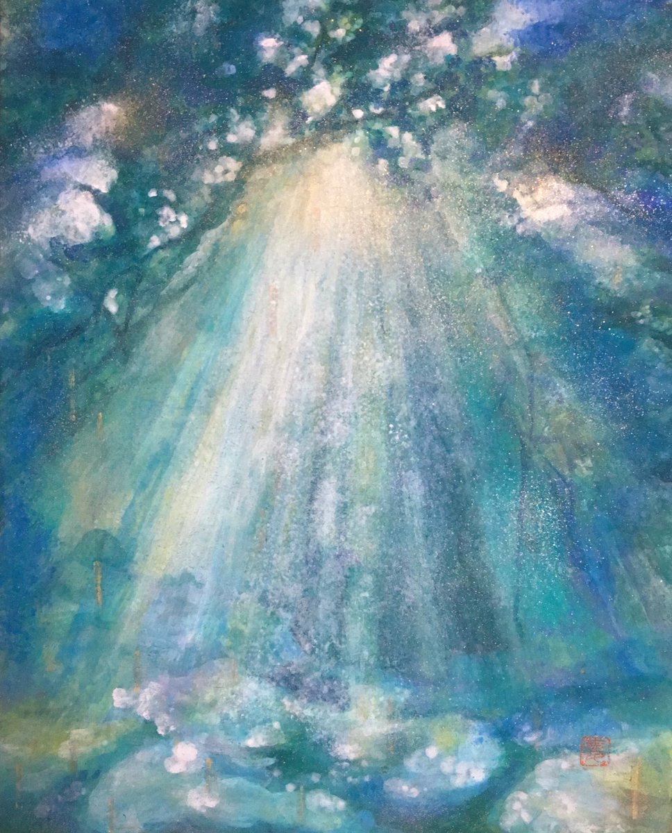 日本画(11)　木漏れ日 日本画(11) 木漏れ日 日本画(11) 木漏れ日 日本画(11) 木漏れ日