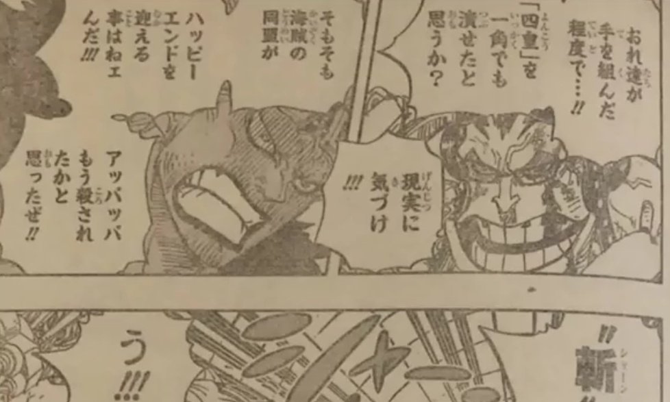 光学迷彩 ワンピース 981話 アプーはカイドウの情報屋 不死鳥マルコ