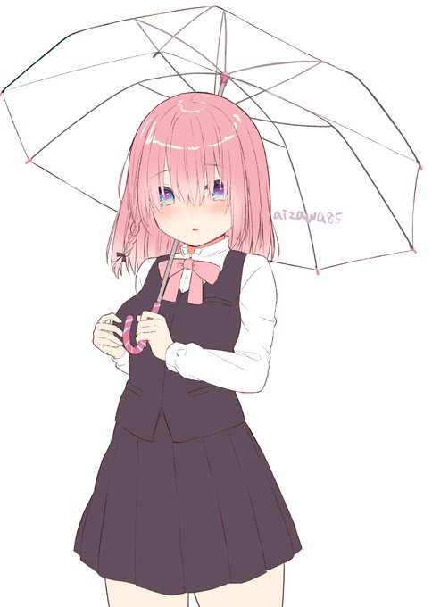 照れやさんなのでサキュバスパワー(誘惑するアレ)の効果を遮断する傘をさしてるんだけど、透明なビニールでできてるから結局人の顔が見えて恥ずかしいってなってる 