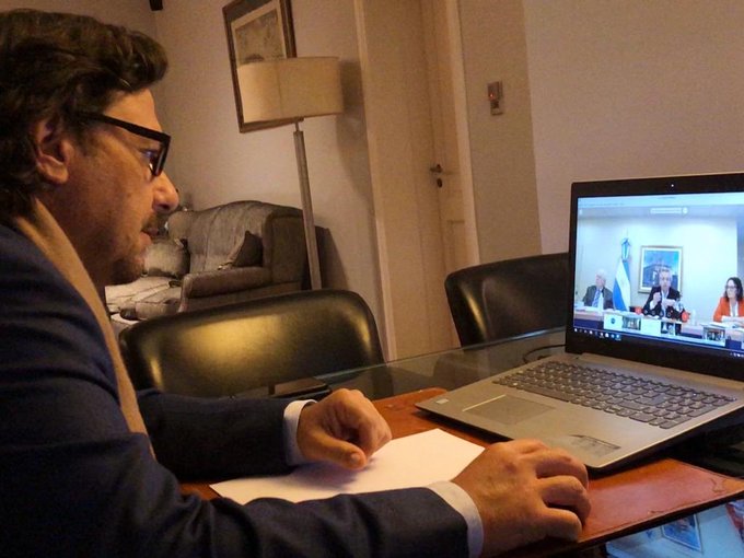 sáenz fernandez cuarentena videoconferencia