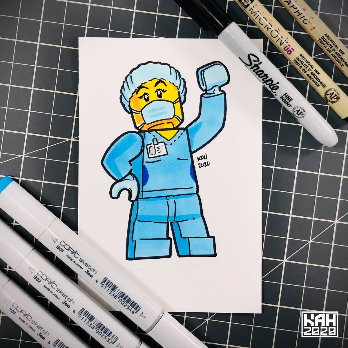 MrHinkleDraws's tweet image. Here’s a quick 25 minute illustration of a #LEGO nurse for the folks over at @BeyondTheBrick. Wanna see a time lapse of it coming together along with my commentary? ▶️ youtu.be/gY-phrN5g4Q. #MrHinkleDraws #Art