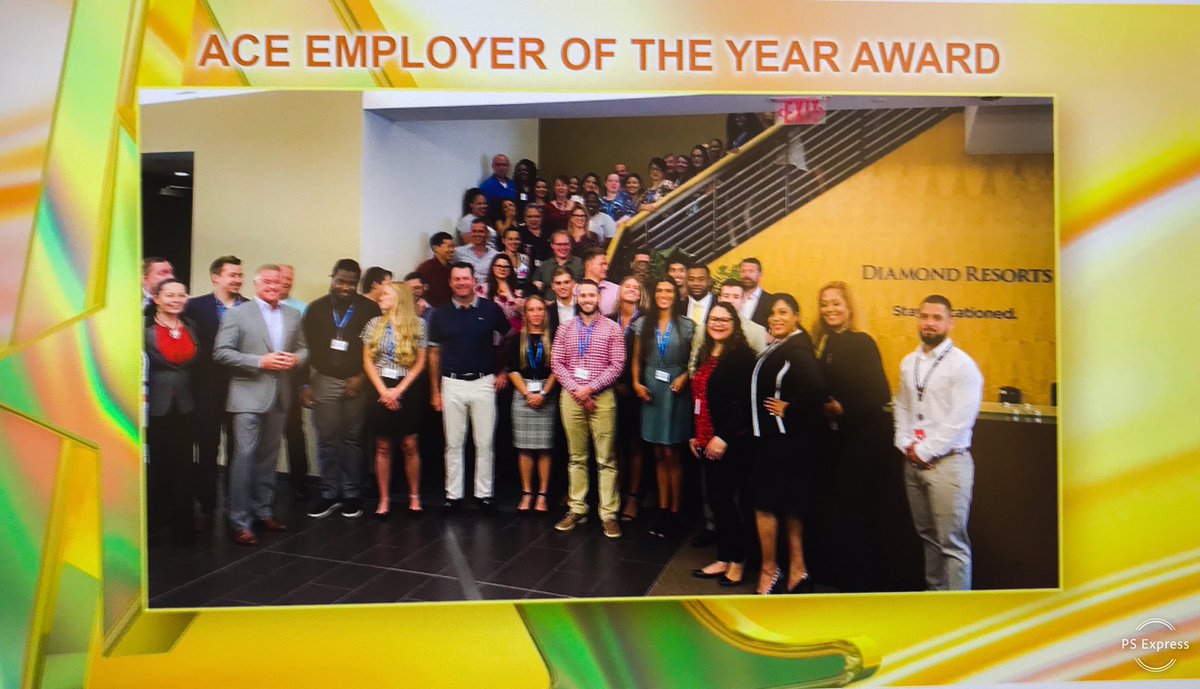How about <a href="/diamondresorts/">Diamond</a> being awarded the <a href="/ARDAorg/">ARDA</a> ACE “Employer of the Year” award at the 2020 #ARDA awards. Congratulations to all in our Diamond Family that truly believe and commit that #DrivingIntentionalCulture makes a difference. Congrats to our CEO! #EmployerOfChoice