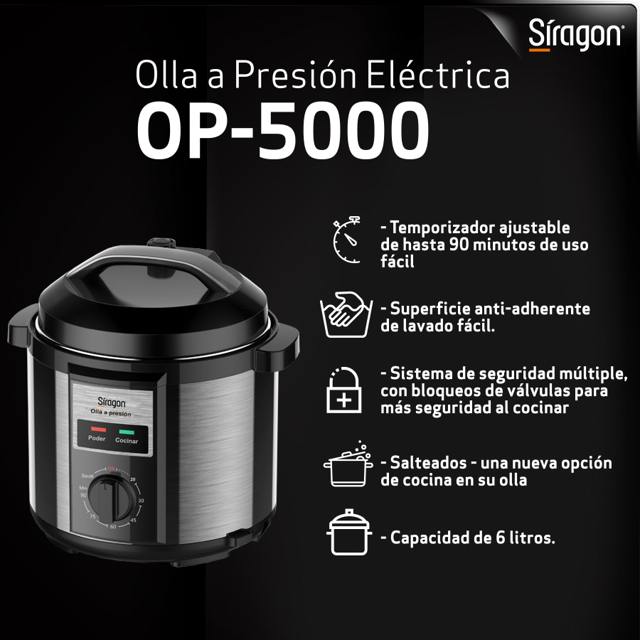 Nuestra nueva Olla a presión de 6 litros OP-5000, no suelta ningún residuo en los alimentos, manteniendo sus propiedades naturales. Su diseño limpio y sin esquinas torna la limpieza mucho más fácil.
.
Encuentrala en @ivoovenezuela
.
#EstiloDeVidaSiragon #4Jun https://t.co/FCzJZ3bHn6
