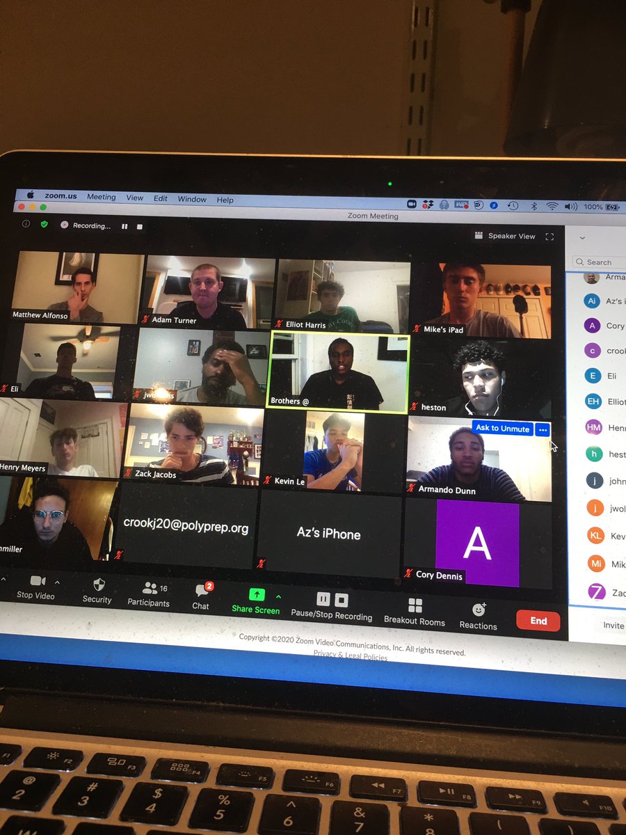 Massive thank you to  @Mondo_the_great , Woldense, and <a href="/brothersat_/">Brothers@</a> co-founder @harryajohnsonjr for jumping on the call with our team to talk about their experiences and share there thoughts on the current climate in our country. So proud to call them alum!!