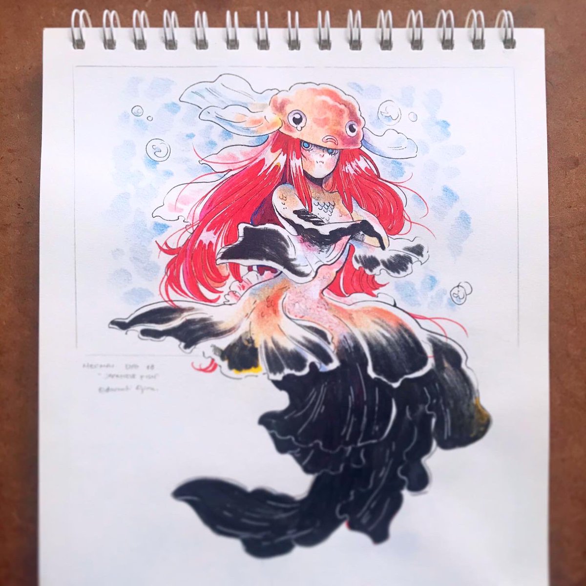 DacachiArt's tweet photo. #MerMay [Day 18] “A #grumpyfish” [020/150].

For this day I tried to do something different #characterdesign, not a particularly creature species.

🌸 Sorry! I was very busy with work and different projects ;v; but you will see all the #MerMay2020 #illustrations soon! https://t.co/GGQjvBFrut