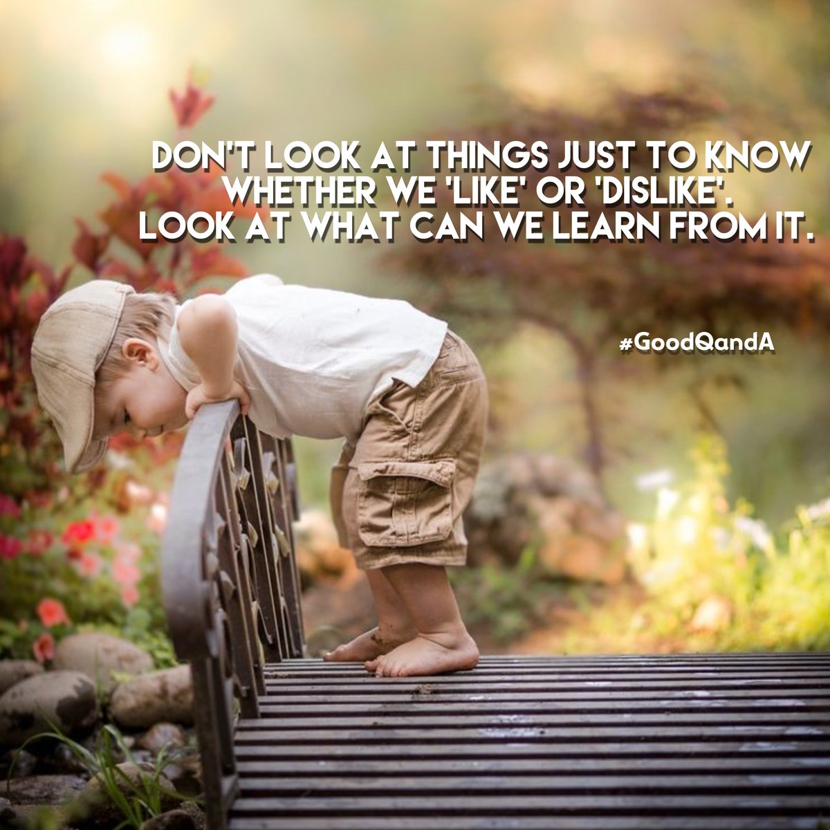 GoodQandA's tweet photo. Don't look at things just to know whether we 'like' or 'dislike'. 
Look at what can we learn from it. 
——————————

#GoodQandA #meditation #mindfulness #GTM #inspiration #innerpeace #peace #livemeditation #Dhammakaya https://t.co/wZvrsRKNng