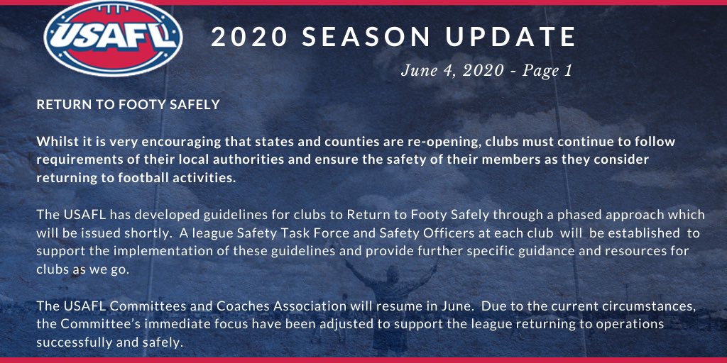 USAFL tweet media