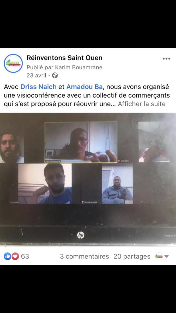 Rencontre avec les commerçants de Saint-Ouen pour les soutenir dans leurs revendications à la suite de nombreuses actions entamées depuis le confinement : il est urgent d’assurer la réouverture pour la survie de leurs activités. <a href="/ReinventonsSO/">Réinventons Saint Ouen</a> <a href="/GarnierMorgan/">Morgane Garnier</a> <a href="/Seb_Zonghero/">Sébastien ZONGHERO</a>