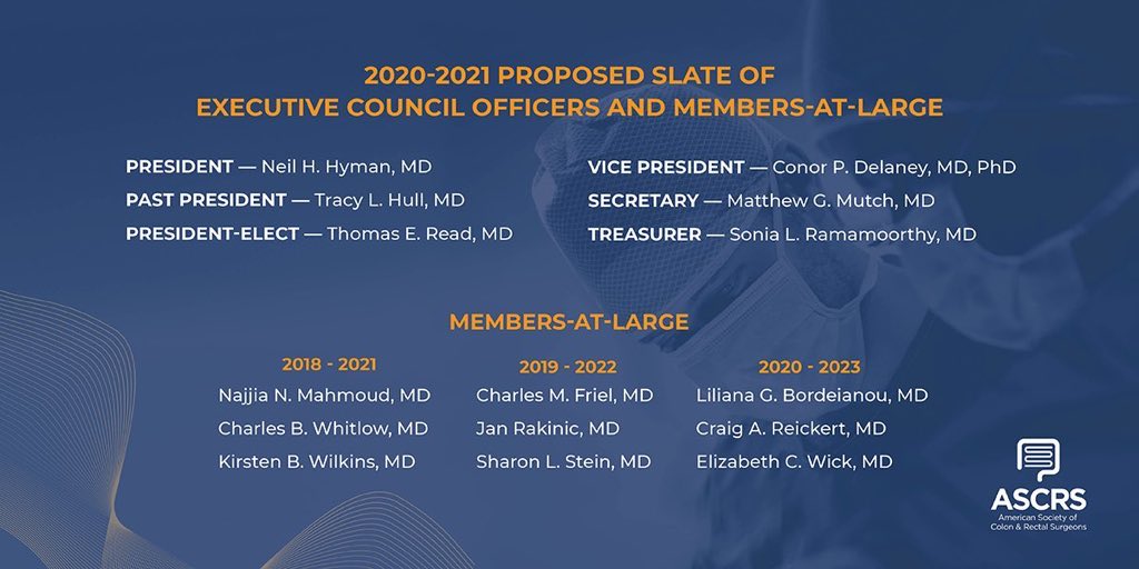 Kristi Guyton (@kristiguyton) on Twitter photo Don’t miss the Annual <a href="/ASCRS_1/">ASCRS_1</a> Business Meeting this Sunday! 
Help shape the future of the society! 
Our future president Dr. Hyman even promised to serenade those who sign on early! 🎶 🎤 🎵 👏 
Sunday, June 7, 2020; 8:00 pm EDT Don’t miss the Annual <a href="/ASCRS_1/">ASCRS_1</a> Business Meeting this Sunday! 
Help shape the future of the society! 
Our future president Dr. Hyman even promised to serenade those who sign on early! 🎶 🎤 🎵 👏 
Sunday, June 7, 2020; 8:00 pm EDT