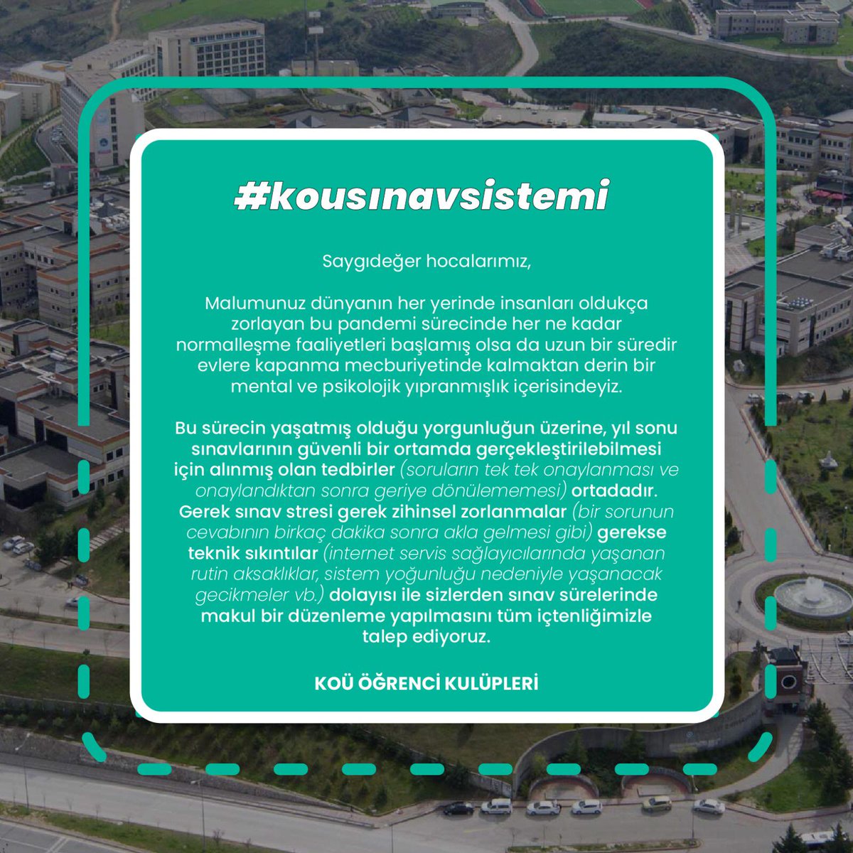 #kousınavsistemi 
<a href="/ProfDrHulagu/">Sadettin HÜLAGÜ</a> <a href="/kou92official/">Kocaeli Üniversitesi</a>