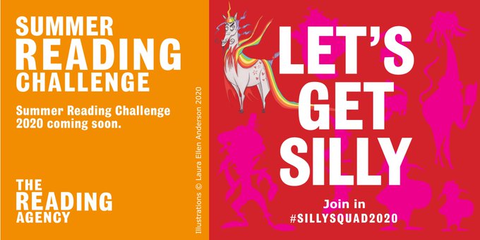 This years #SummerReadingChallenge2020 starts on Friday!
It's moving online and starting early to give children lots of opportunity to join in from home! 
Meet the #SillySquad2020 and find more info at summerreadingchallenge.org.uk! @readingagency 
Come on bees@clifflanep1 lets do it!