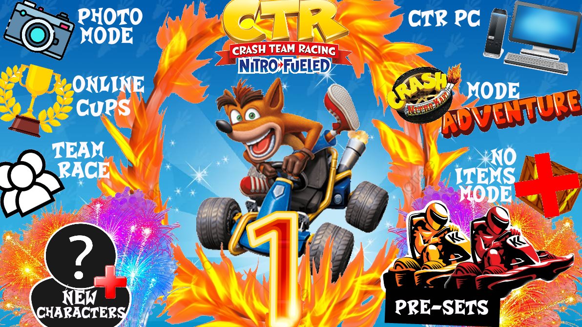 Crash Bandicoot Clubhouse Ou Can Choose Photo Mode Online Cups Team Race New Character Add Ons Ctr For Pc Cnk Adventure Mode No