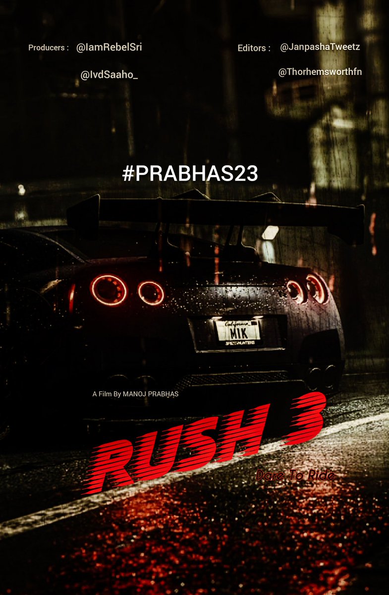 ManiPrabhass's tweet photo. Finally Its Official!!!!!
Happy To see the Darling #Prabhas
#Prabhas23 #Rush3
#Prabhas23 @ManojPrabhas23 @IamRebelSri @ivdsai_Prabhas @JanpashaTweetz @thorhemsworthfn https://t.co/dypdM0WjHf