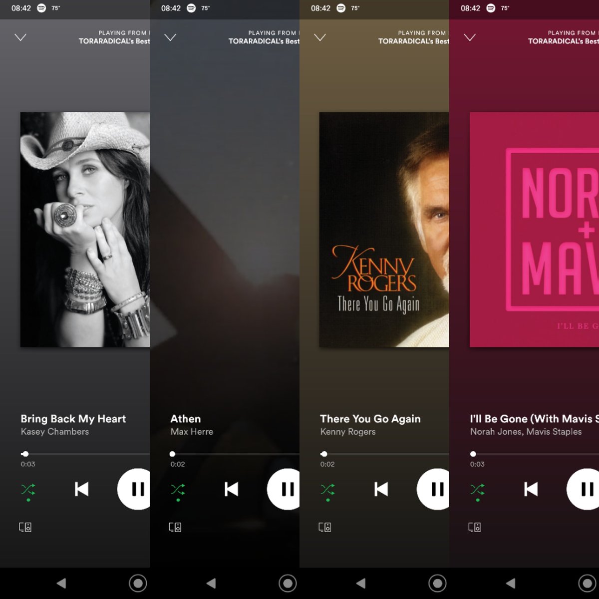 DJSangsta's tweet photo. Today's #First4Songs: #BringBackMyHeart by #KaseyChambers, #Athen by #MaxHerre, #ThereYouGoAgain by #KennyRogers, #IllBeGone by #NorahJones with #MavisStaples.
#music #DJSangsta #musicislife #Spotify #musicismyescape https://t.co/uv6OiGPERM