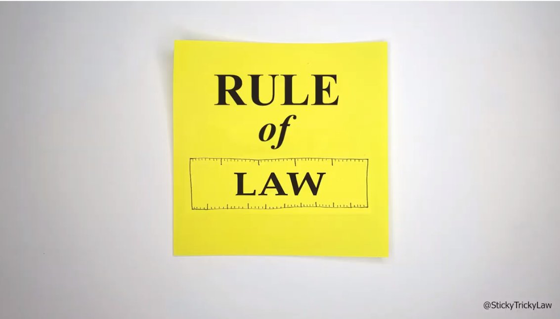 We hear the phrase "the rule of law" all the time, but what does it actually mean? 

Here's a simple post-it explanation for the non-legal scholars among us by RECONNECT partner <a href="/JoelleGrogan/">JG</a> of <a href="/stickytrickylaw/">StickyTrickyLaw</a> and <a href="/MiddlesexUni/">Middlesex University</a>: 

youtu.be/poeFAIUXte4