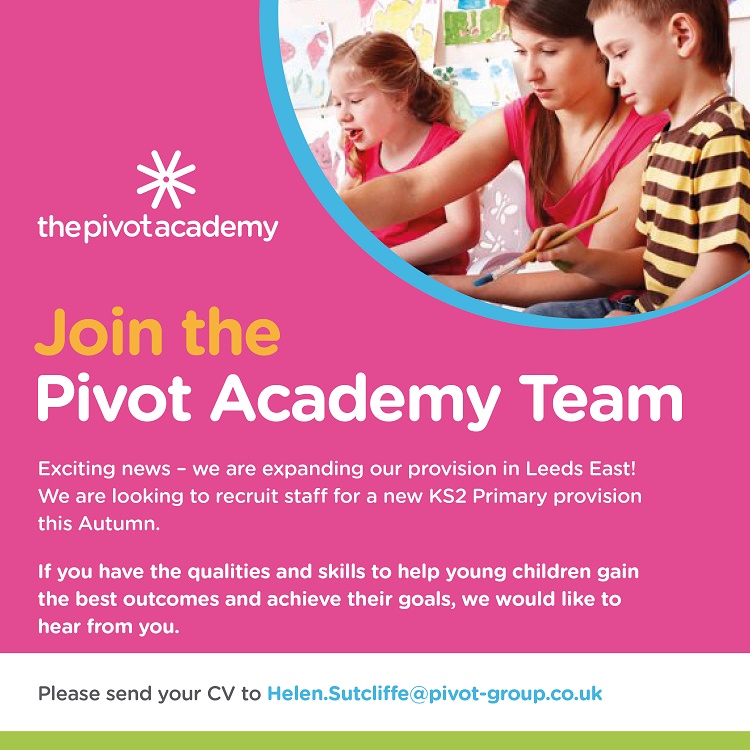 Pivot_Team's tweet photo. Looking for a new role? Join us this Autumn term at @PivotLeeds https://t.co/83wlgEiMVo