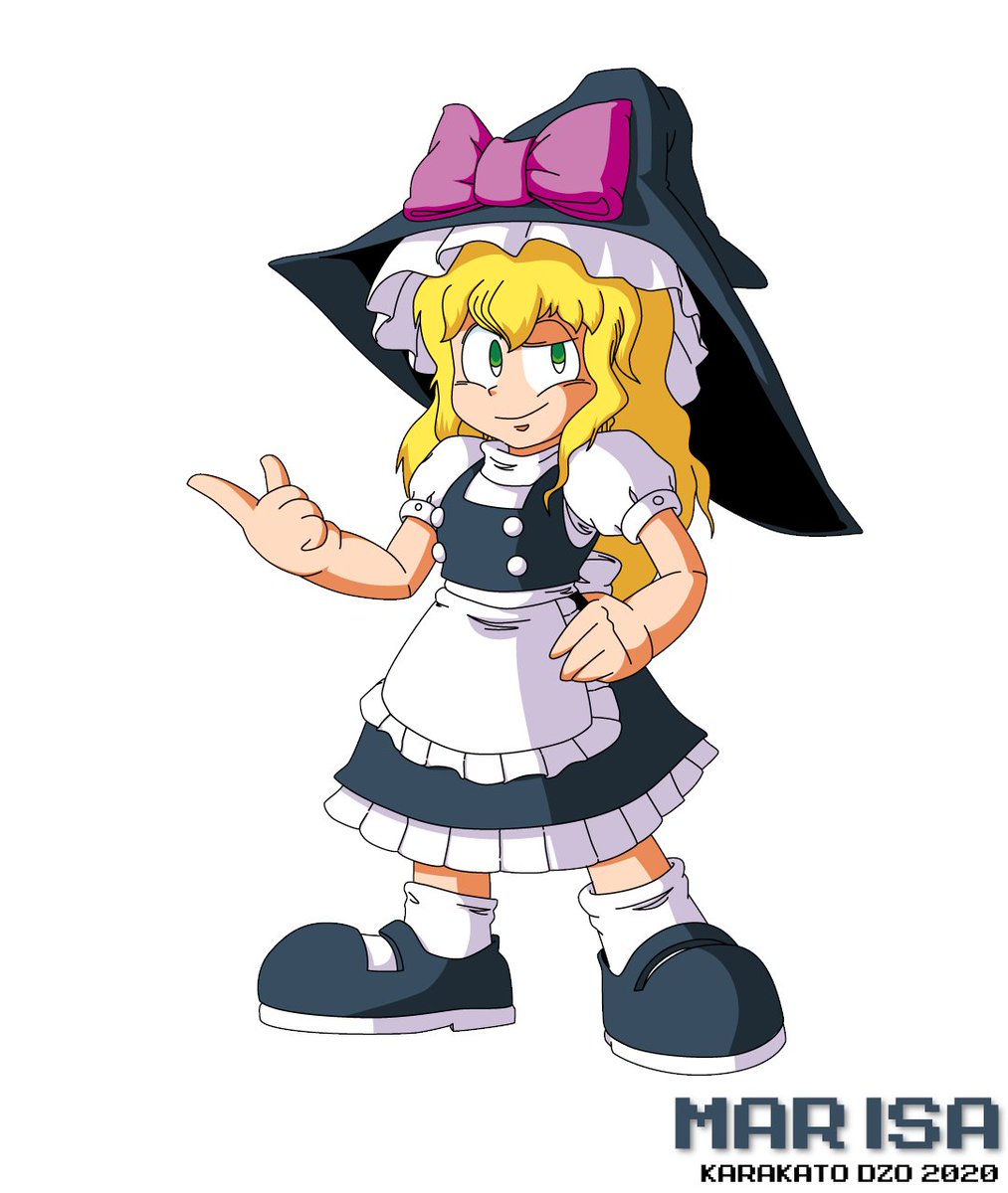 Karakato Drew Marisa From Touhou In The Classic Mega Man Style Another Character From A Mega Man Clone Game Albeit An Unofficial One Mega Mari Megaman ロックマン Touhouproject 東方project T Co Bhbyzwkgkg