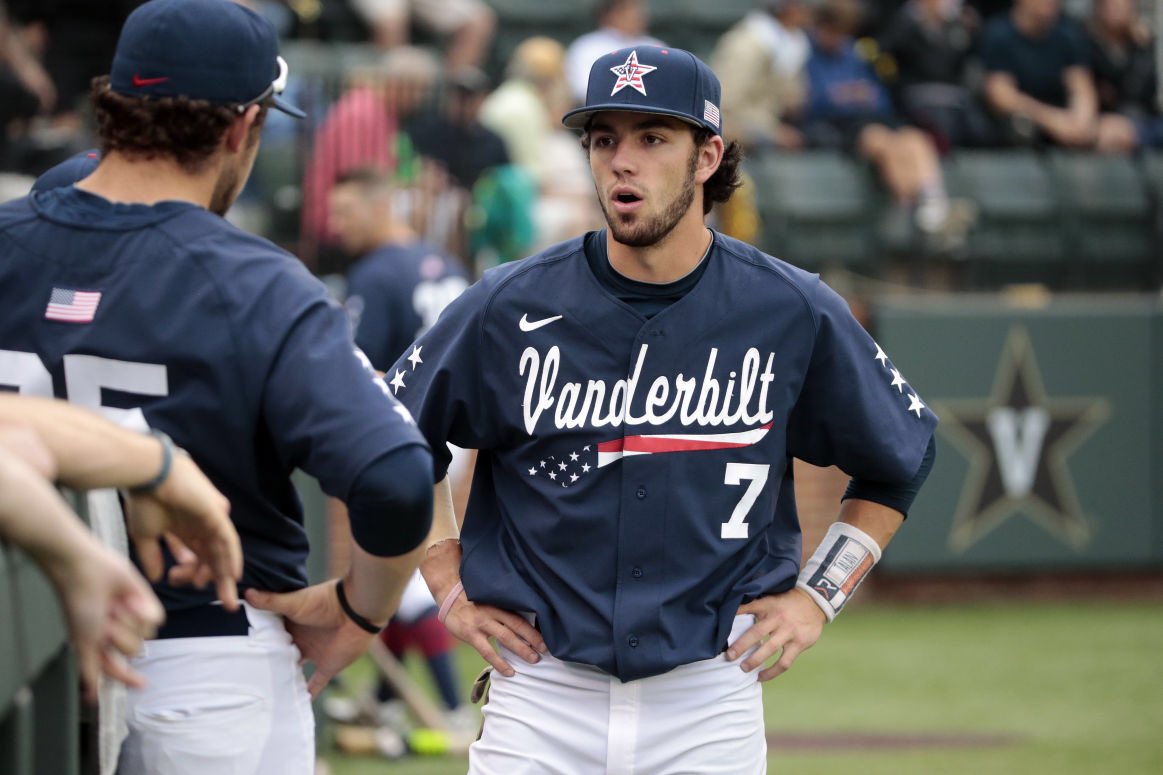 vanderbilt baseball pinstripe jersey