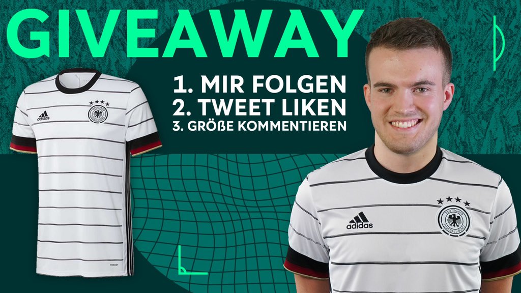 Zusammen mit @DFB_eFootball verlose ich ein Deutschland Trikot an euch! Teilnahmebedingungen seht ihr in der Grafik 🔥 Ab 18:00 Uhr sehen wir uns live auf Twitch bei twitch.tv/dfb_efootball 😎