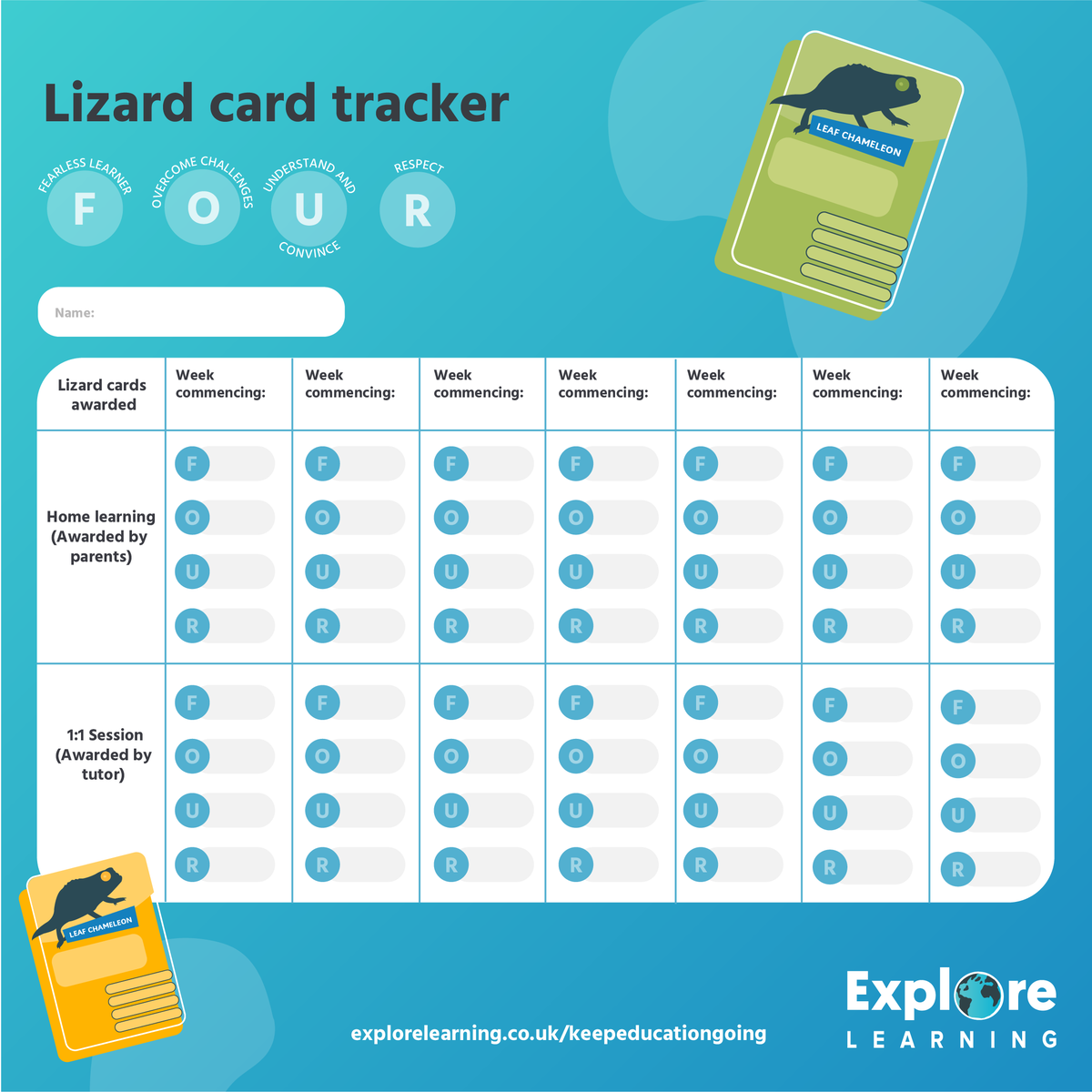 How are you measuring your success while learning from home? You can monitor your lizard cards with our downloadable tracker! The tracker can be printed or accessed as an editable PDF. Log in to the Members' area to start tracking today! 🦎 soo.nr/QFAO