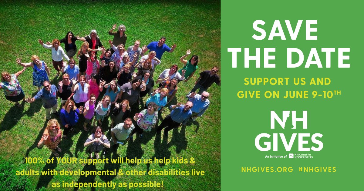 CompassGuidance's tweet image. Mark your calendars for June 9 - 10. It will be a day for everyone to support our campaign at nhgives.org/organizations/…. Our funds go directly to support individuals and families impacted by disability. Your donation is matched if you donate early-6pm on 6/9! #NHGives