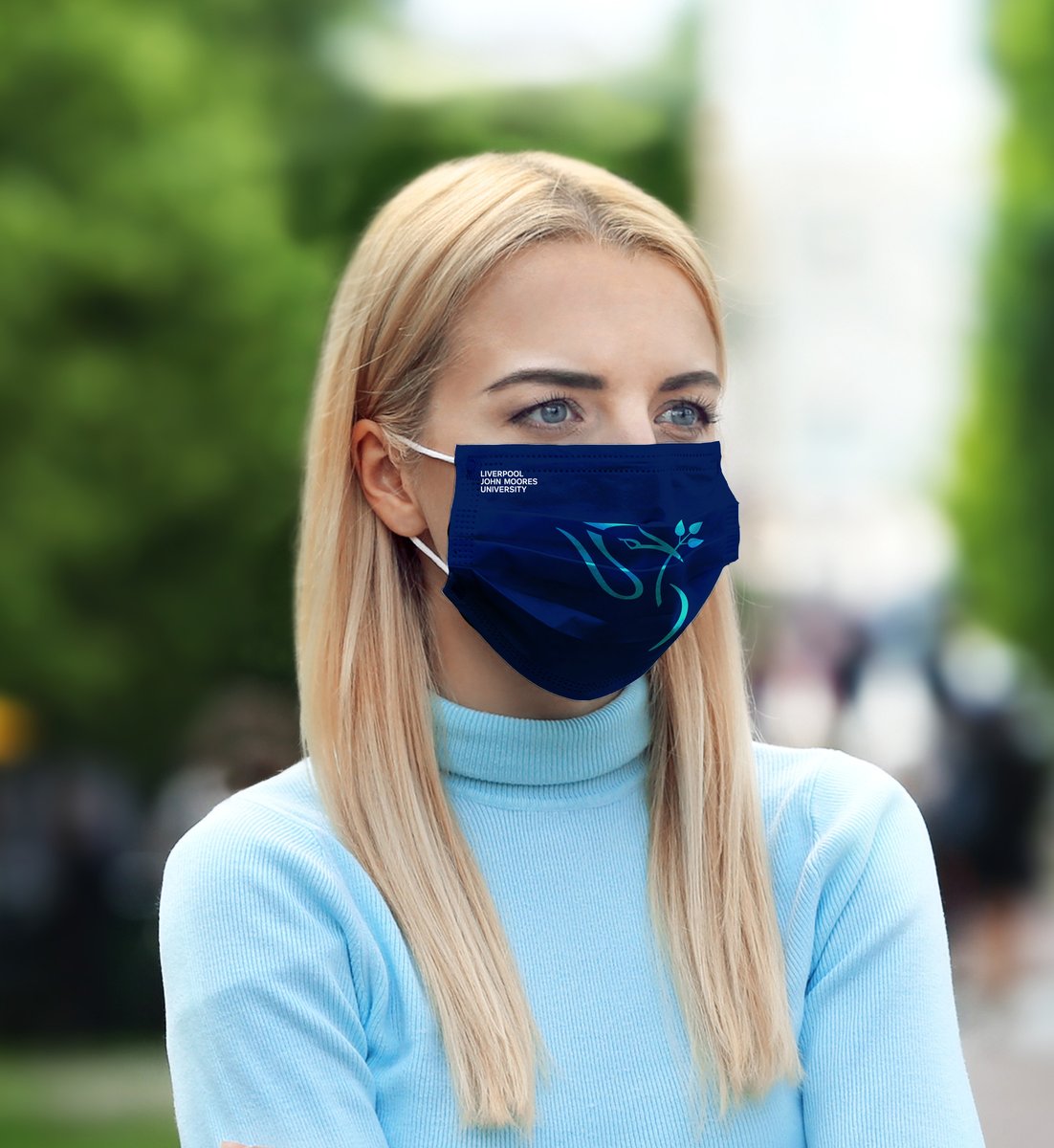As our Vice-Chancellor, Ian Campbell, said when updating staff and students on our plans to move forward together, we will soon have #LJMU face coverings available for all staff and students who wish to use them. Here is a sneak preview. #LJMUTogether