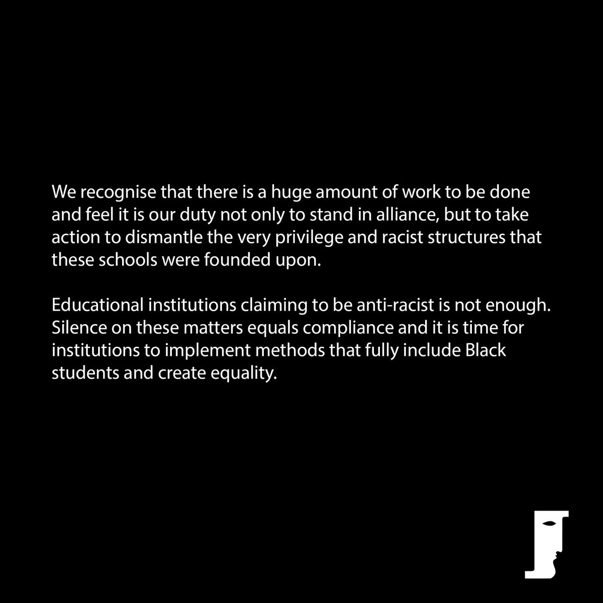 DramaCentre_Ldn's tweet image. A message from the students of Group 56, 57 &amp;amp; 58. 
Black Lives Matter.