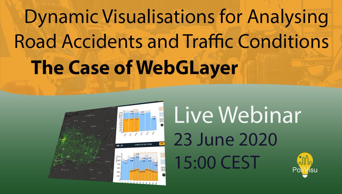 UrbanageH2020's tweet photo. Excited to announce our #webinar on dynamic #visualizations. Join us 23.06 @ 15:00 CEST to find out how #Flanders and #Pilsen used the #WebGLayer tool to derive insights from complex datasets and inform policy making. For more info &amp; to register 👉 https://t.co/UXPTx1GJmc #H2020 https://t.co/0GlZ7uRnkf