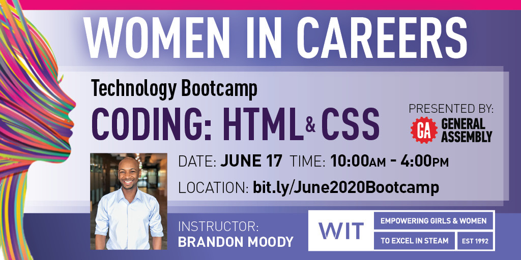 witgeorgia's tweet image. Did you know coding jobs are high in demand even now during COVID? Now is the time to invest in yourself. This beginners class is being offered to WIT at a discounted price! Must be a 𝐖𝐈𝐓 𝐌𝐞𝐦𝐛𝐞𝐫 to attend bit.ly/June2020Bootca…
@GA #womenincoding #womenintechstem
