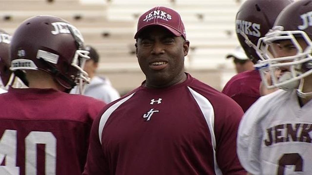 CoachGabeLynn's tweet photo. A great man and a great leader. You stood up for us and were so much more than just a coach! You fought the good fight and now you’re at home in peace. Lifting your family up and community up in prayers. RIP Coach Calip https://t.co/klFE3srUod