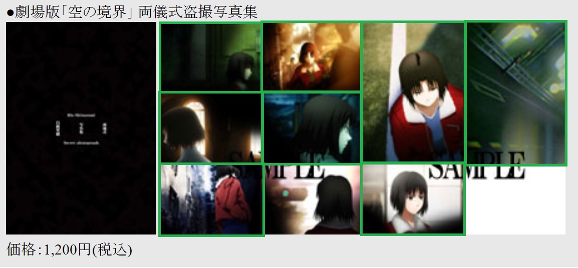 桜の花びら(厚みあり) 劇場版 空の境界 両儀式盗撮写真集 白純里緒