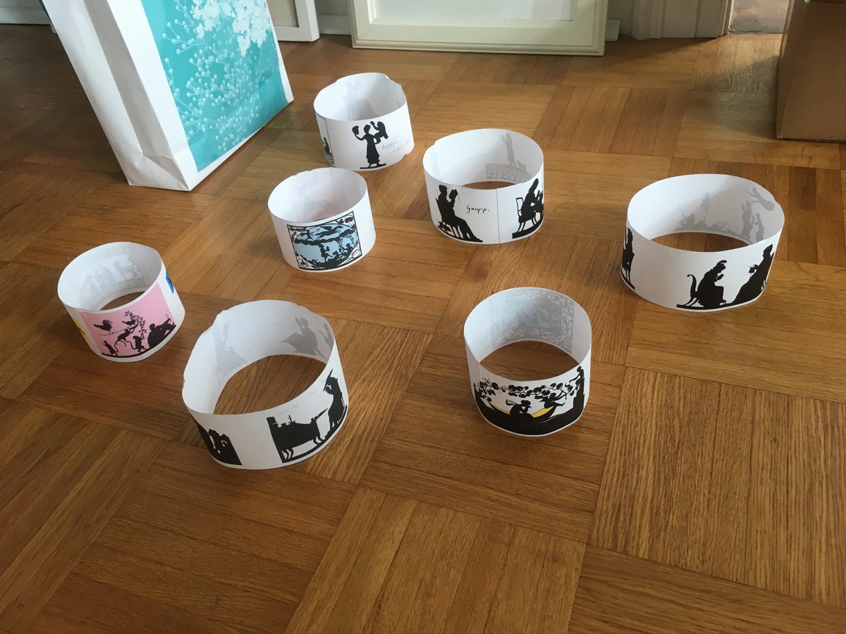 HeikeGfrereis's tweet photo. Homeoffice-Bemusterung: Die Scherenschnitte von Luise Duttenhofer werden bei uns (Literaturmuseum der Moderne, @DLAMarbach) von Ende Juni an unseren Leseforschungsraum kommentieren und illuminieren. #LesenDigital #ForschungInAktion @IWMtue https://t.co/l9Aw0KrJJ1