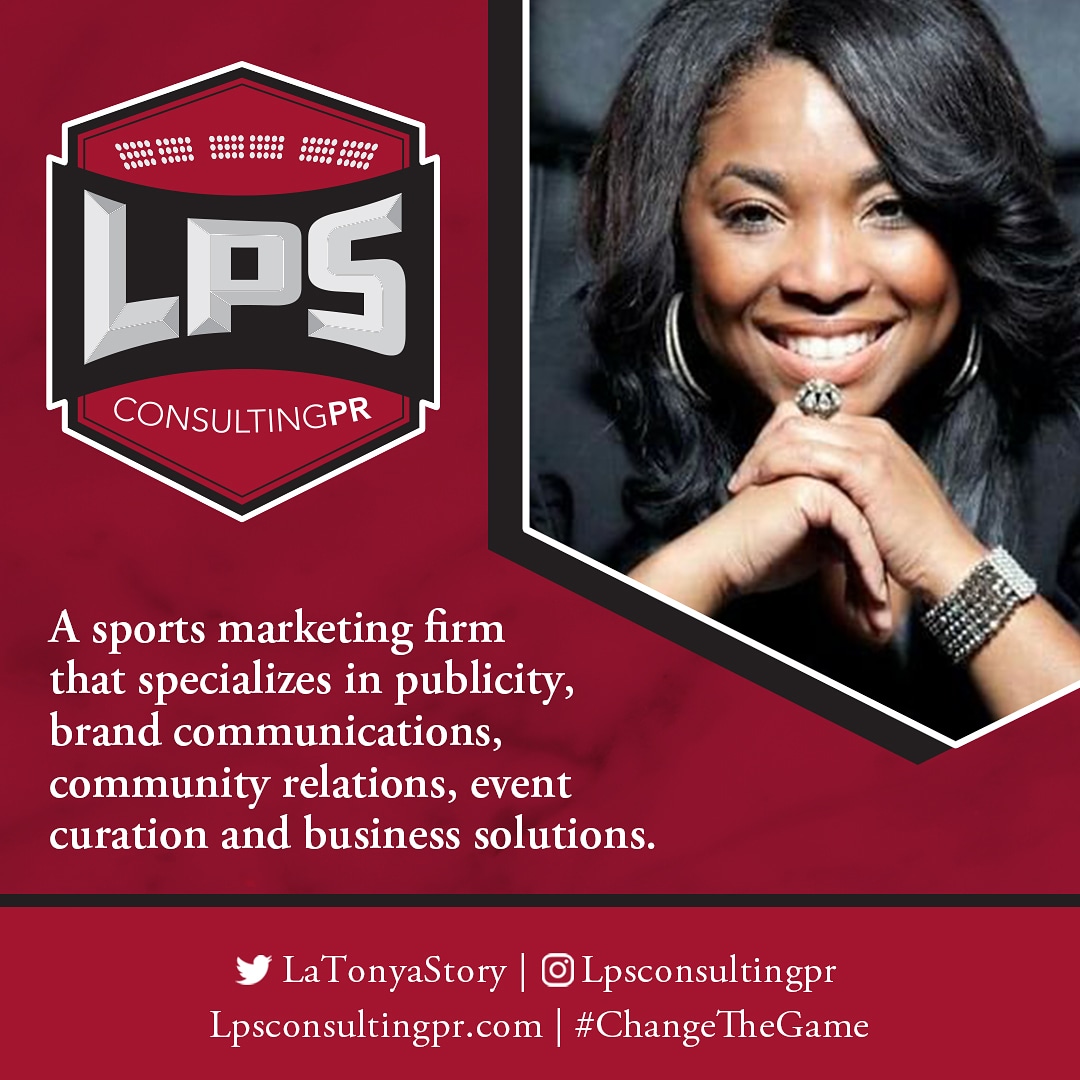 LaTonyaStory's tweet photo. Proud black woman owned sports communications and marketing firm and member of @DiverseRep. Pro athletes and sports agencies  looking for sound diverse publicity representation, we are here 🗣. #ChangeTheGame https://t.co/olFH8Z2rqZ