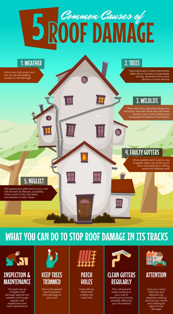 AlpineRoofingNJ's tweet photo. 5 common causes of roof damage  #alpineroofing #roofing #njroofer https://t.co/wjkhfTYG2E