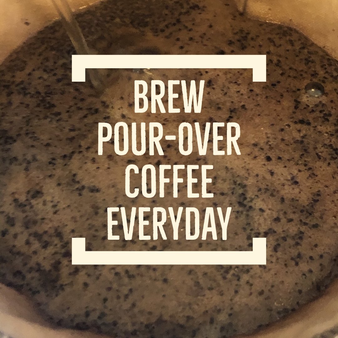 Pour-over Coffee is the best way to home brew coffee. ☕️ #pourovercoffee #coffee #pourover #pouroverbrew #diy