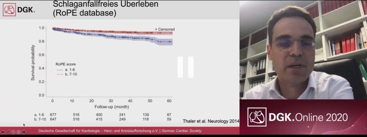 KardiologieHH's tweet photo. Prof Baldus about #PFOO and patient selection at the virtual congress of @DGK_org #DGKOnline2020 #ROPEScore @NMerke @AGIKinterv https://t.co/Yrdc5pmQid