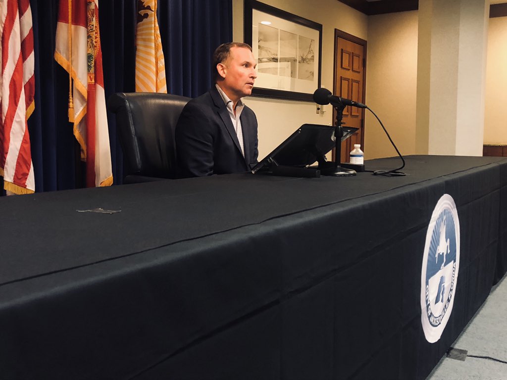 CityofJax's tweet photo. Mayor Curry: I want to say thank you to the people of Jacksonville. Your actions during the COVID-19 crisis, and even with the recent protest, is to be commended. I am grateful for this opportunity to serve all of you as mayor. There is no better city. There is no better people. https://t.co/M5EfiwNqpf