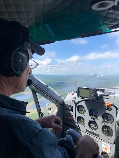 We've officially taken to the skies! We have one plane in the water and will *hopefully* start soft opening some of the cabins soon.