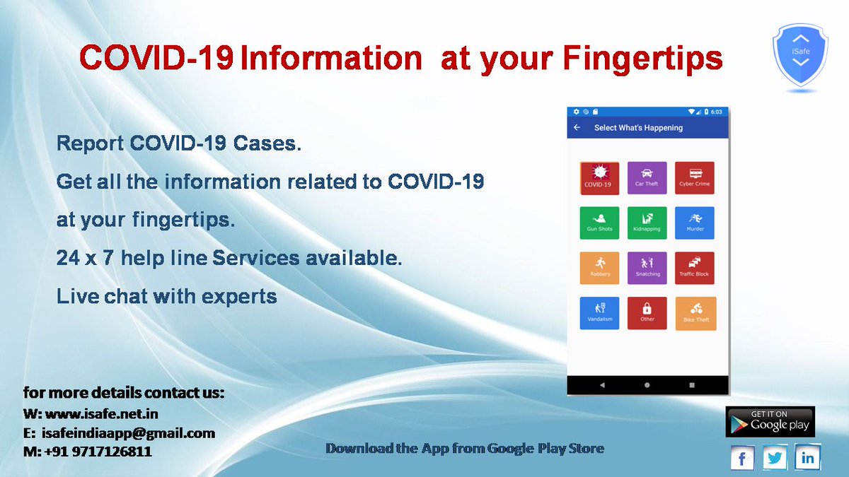 iSafe23040885's tweet photo. Download from Google Play Store https://t.co/F8WbNHYaoH
visit our website https://t.co/S8UUivFQn7
Write us on,
isafeindiaapp@gmail.com

#safetyculture #reportingapplications #reportingtool #iSafe #isafepersonalsafetyapp #safetyfirst #safety #safetyandsecurity https://t.co/5lLi3adq8I
