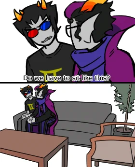 this has been done before i think
---------------------------------
#Homestuck #erisol #eridanampora #solluxcaptor 