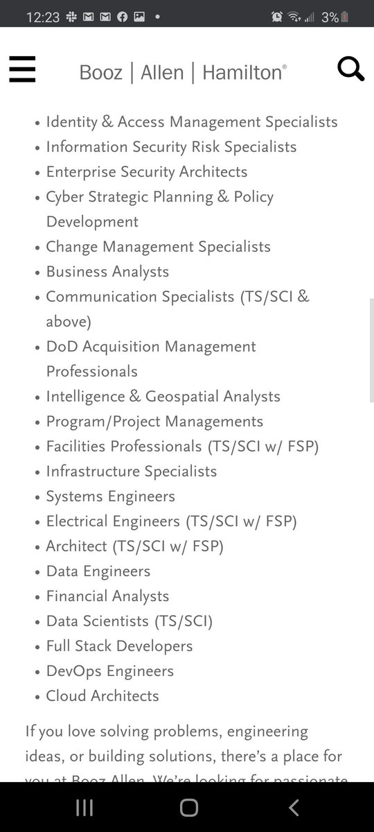 Booz Allen is hosting a virtual recruiting event for those interested in the DC Metro Area!  6/20 - 9 to 6pm EST Hiring for over 20 roles! See screenshot below!  https://careers.boozallen.com/events/JobDetail?jobId=25912 #hiring  #HIRINGNOW  #BlackTechTwitter  #blacktechpipeline  #WomenWhoCode  #womenintech
