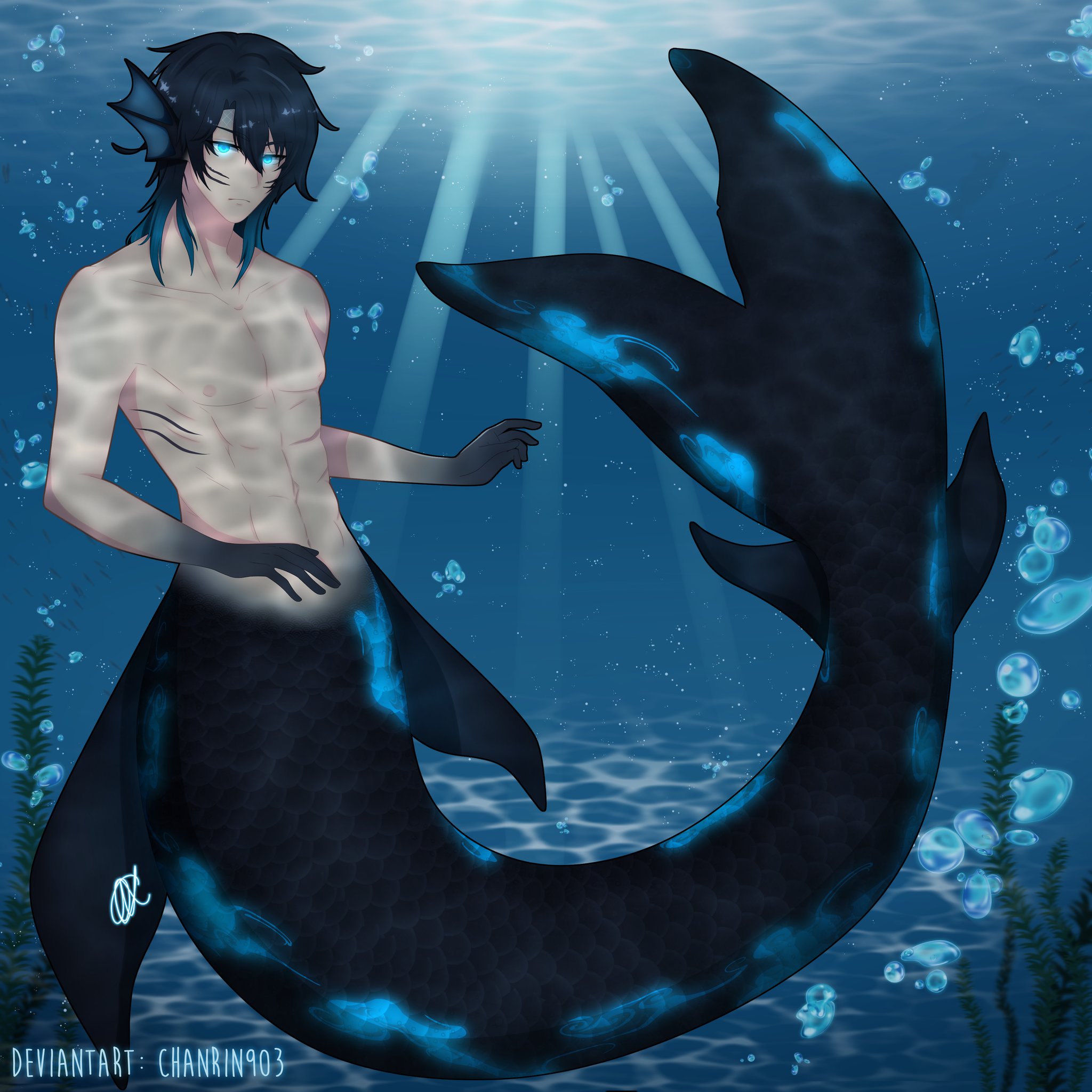 Anime Merman And Mermaid