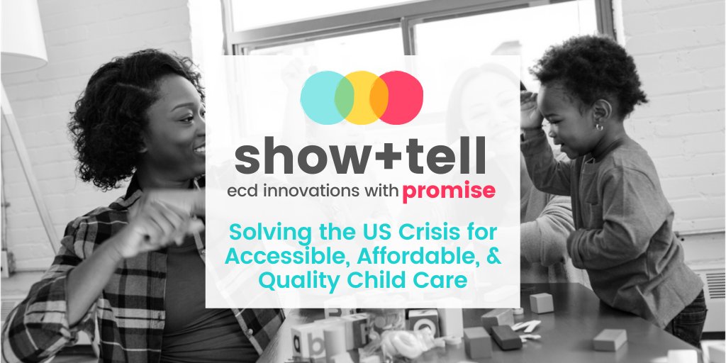 Be part change in child care with <a href="/innatepromise/">Promise Venture Studio</a> Show+Tell: Early Childhood Innovations with Promise. Funders, ventures, and key partners will discover, inform, and connect with each other. bit.ly/register-STchi… #innovateECD